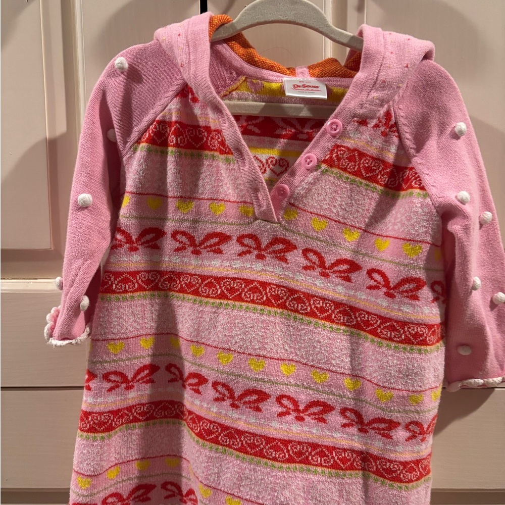 Dr. Seuss by Hanna Andersson Pink and Red toddler holiday dress